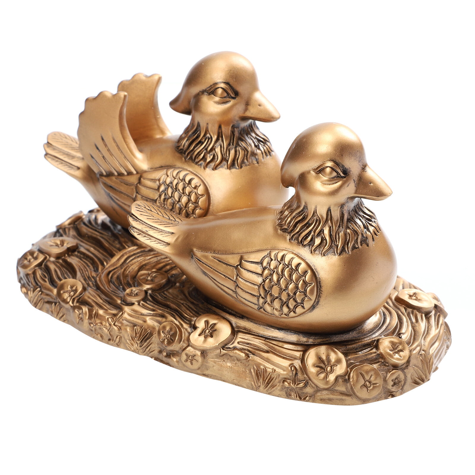 Mandarin Duck Ornaments Vintage Decor Home Statue Car Resin