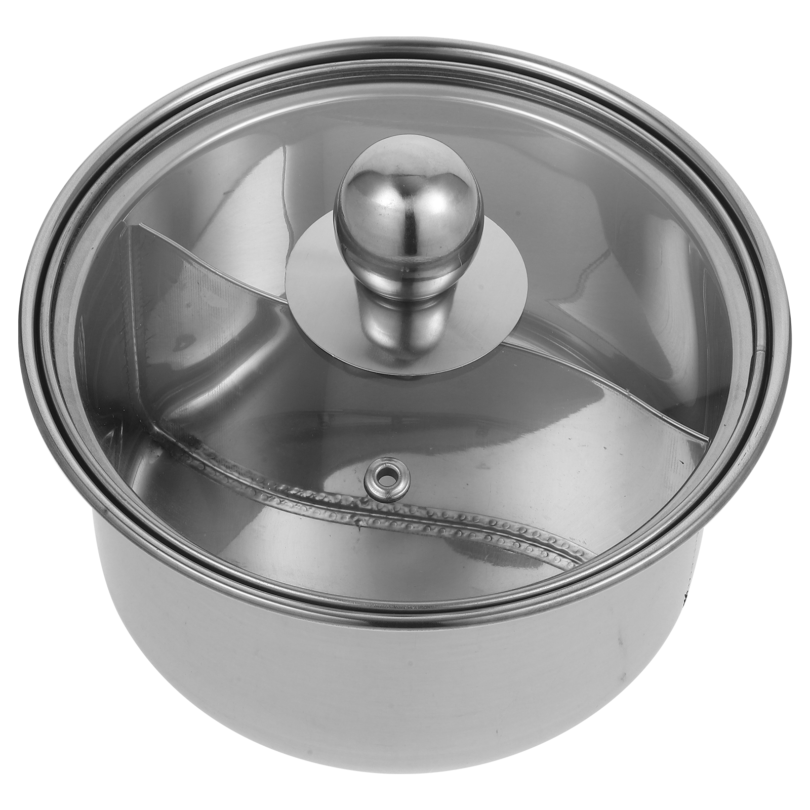 Mandarin Duck Pot with Lid Chaffing Dishes Stainless Steel Hotpot