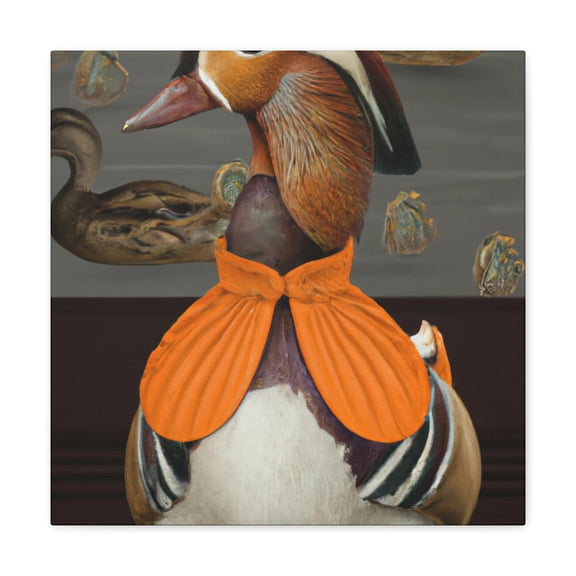 Mandarin Duck Reflection - Canvas