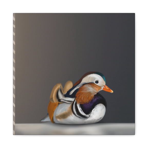 Mandarin Duck Reflection - Canvas