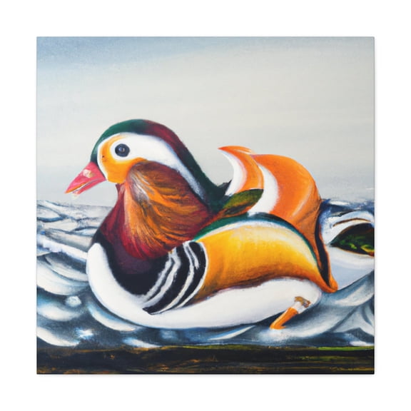 "Mandarin Duck Reflection" - Canvas