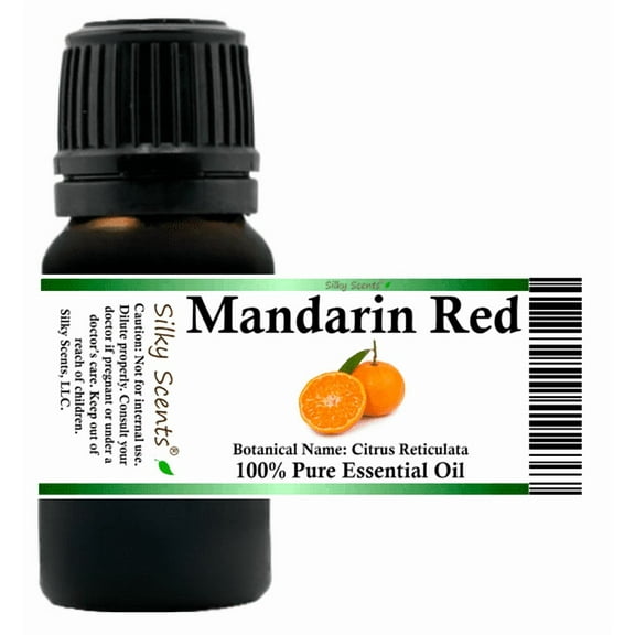 Mandarin Red Essential Oil 10 ml (1/3 fl oz) - 100% Pure and Natural by Silky Scents
