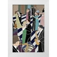 thumbnail image 1 of Mandell, Jonathan 13x18 White Modern Wood Framed Museum Art Print Titled - Dance Scene, 1 of 4