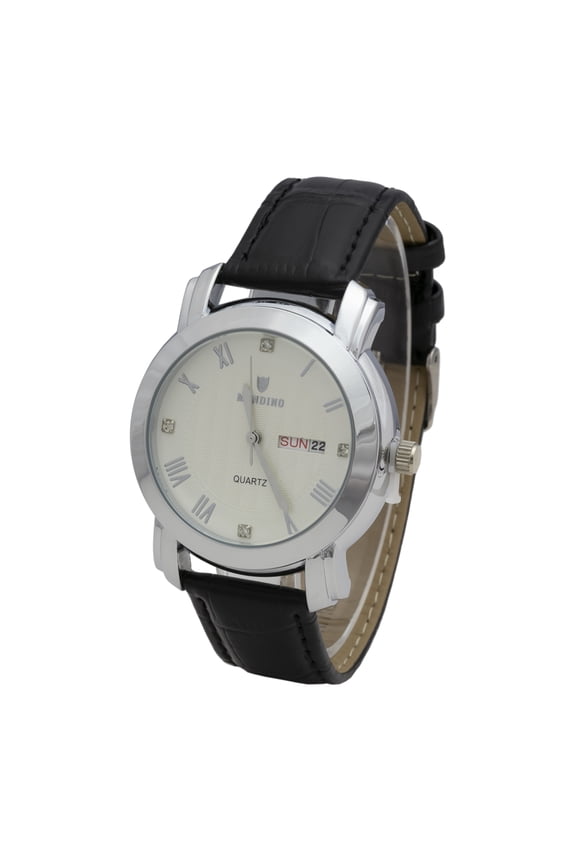 Mandino Mens Quartz Watch, Roman Numeral Business Casual Fashion Analog Wrist Watch Classic Calendar Date Window Casual Men Watch Quartz Watch Calendar