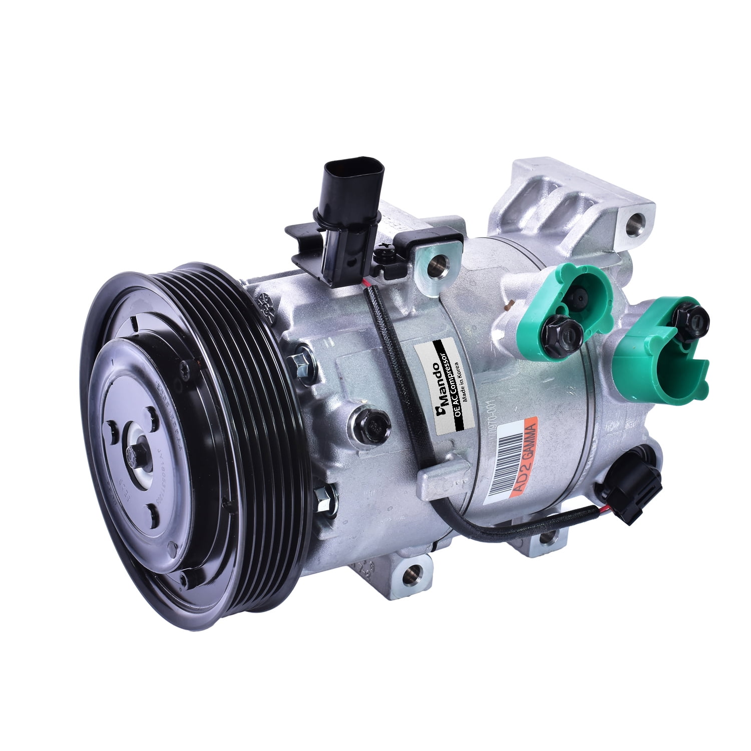 Mando A/C Compressor 10A1445 Fits select: 2014-2019 KIA SOUL, 2017 HYUNDAI ELANTRA