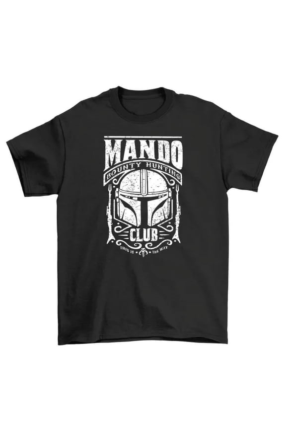 Mando Bounty Hunter Club T-Shirt - Join The Coolest Club In The Galaxy Funny Un