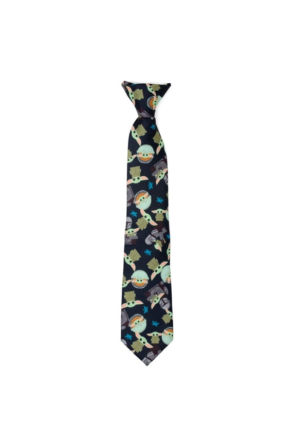 Mando Grogu Navy Boy's Tie