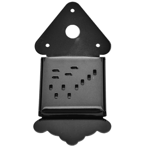 Mandolin Cable Pull Board Tailpiece Steel Replacement Accessory for Musical Instruments, Black, 1 Pack