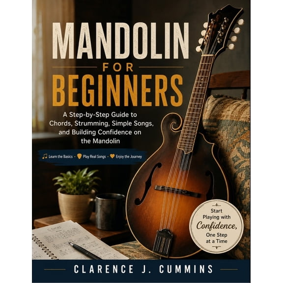 Mandolin for Beginners: A Step-by-Step Guide to Chords, Strumming, Simple Songs, and Building Confidence on the Mandolin, (Paperback)