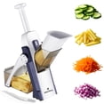 thumbnail image 1 of ONCE FOR ALL Stainless Steel Mandoline Slicer with Finger Guard & Non-Slip Base, Arthritis Friendly Vegetable Chopper for Kitchen, Easy Clean Onion Dicer with Container, Ergonomic Gift for Home Chef, 1 of 9