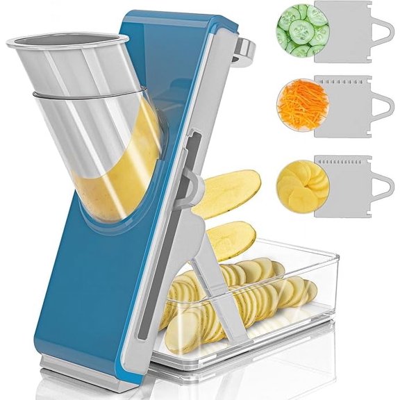 Orchidleaf Safe Mandoline Slicer, Multi Vegetable Chopper, Potato Slicer for Kitchen,French Fry Cutter,1 Count