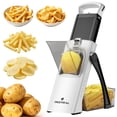 thumbnail image 1 of ONCE FOR ALL Potato Slicer for French Fries & Potato Chips, Vegetable Cutter with Food Pusher, Adjustable 0.1–8mm Thickness, Slice, Julienne, Shred & Dice, 1 of 11