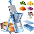 thumbnail image 1 of ONCE FOR ALL Mandoline Slicer Vegetable Cutter with Adjustable Thickness, 6-in-1 Food Chopper for Slice, Dice, Julienne, Strip, Shred & Grate, Kitchen Prep Tool with Food Pusher, 1 of 6