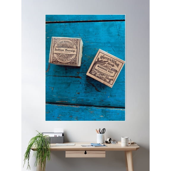 Herb Boxes Poster Wall Art, Modern Wall Decor For Living Room Bedroom, 16x24 UNFRAMED