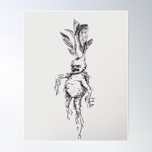 Mandrake Root Poster Wall Art , Poster Print Only