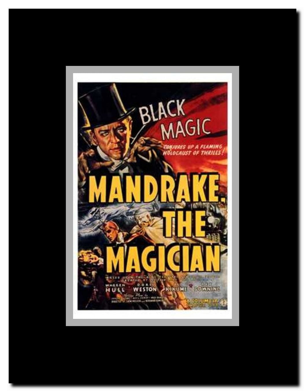 Mandrake the Magician Framed Movie Poster