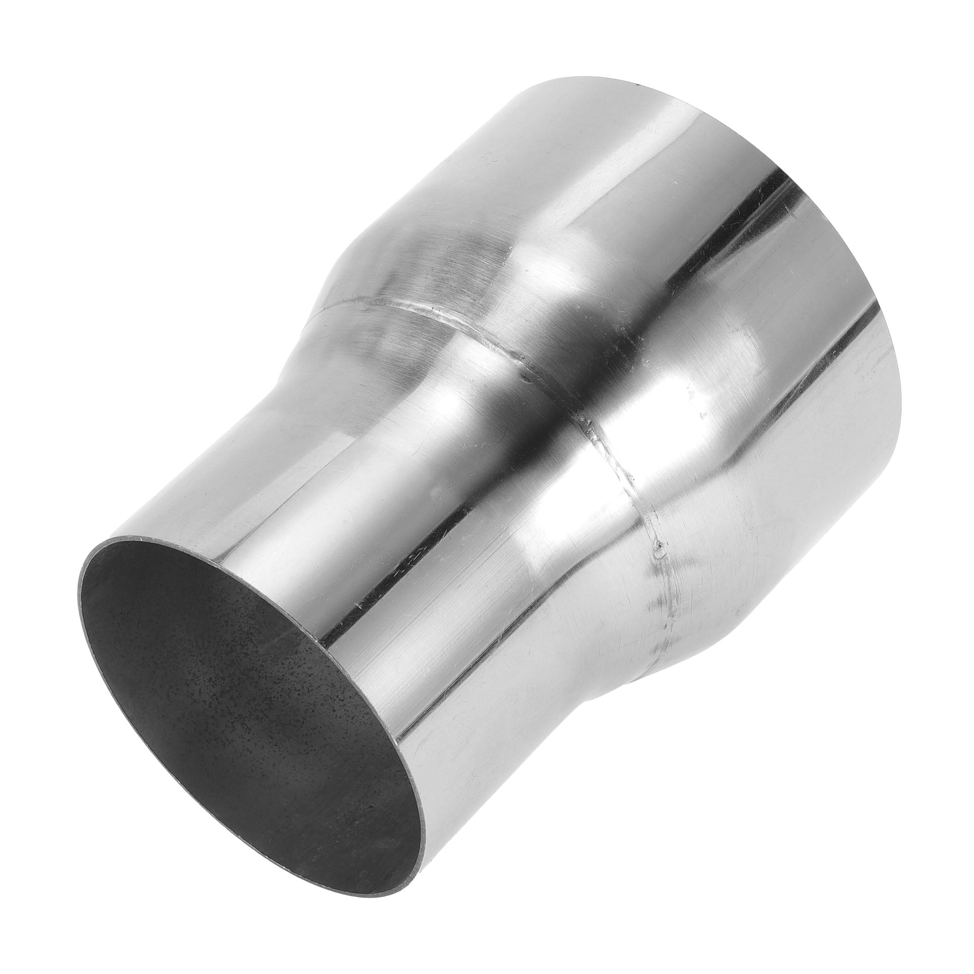 Motoforti 2.5" OD To 3.5" OD Mandrel Exhaust Pipe Adapter Concentric Reducer Car Exhaust Pipe Tubing Piping Adapter 5inch/127mm Length T304 Stainless Steel Silver Tone 4 Pcs