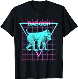 Mandrill Baboon Aesthetic Retro Baboon T-Shirt - Walmart.com