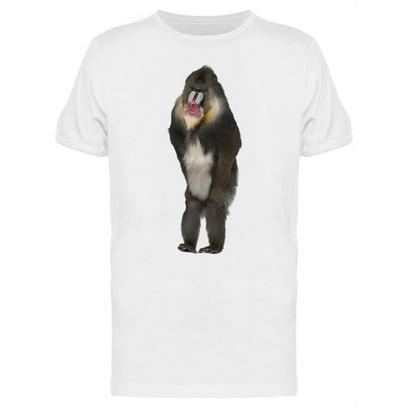 Mandrill Standing T-Shirt Men -Image by Shutterstock, Male Medium
