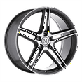 thumbnail image 1 of Mandrus Bremen 22X10.5 5X112 38Et 66.56Cb Gloss Gunmetal W/ Mirror Cut Face Wheel, 1 of 3