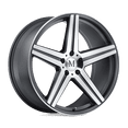 thumbnail image 1 of Mandrus Cast Aluminum Rim MNMAE 18X9.5 5X112 GNMTL MIR-FCLP 25MM, 1895MAE255112G66, 1 of 3