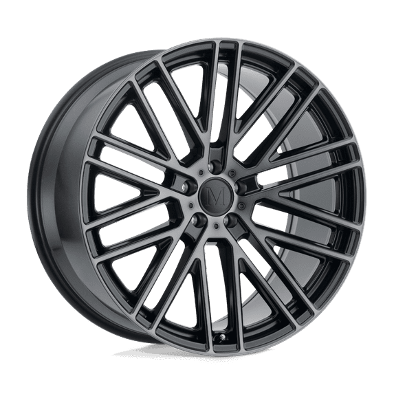 Mandrus Masche 19X9.5 5X112 30Et 66.56Cb Semi Gloss Black W/ Mirror Cut Face Wheel