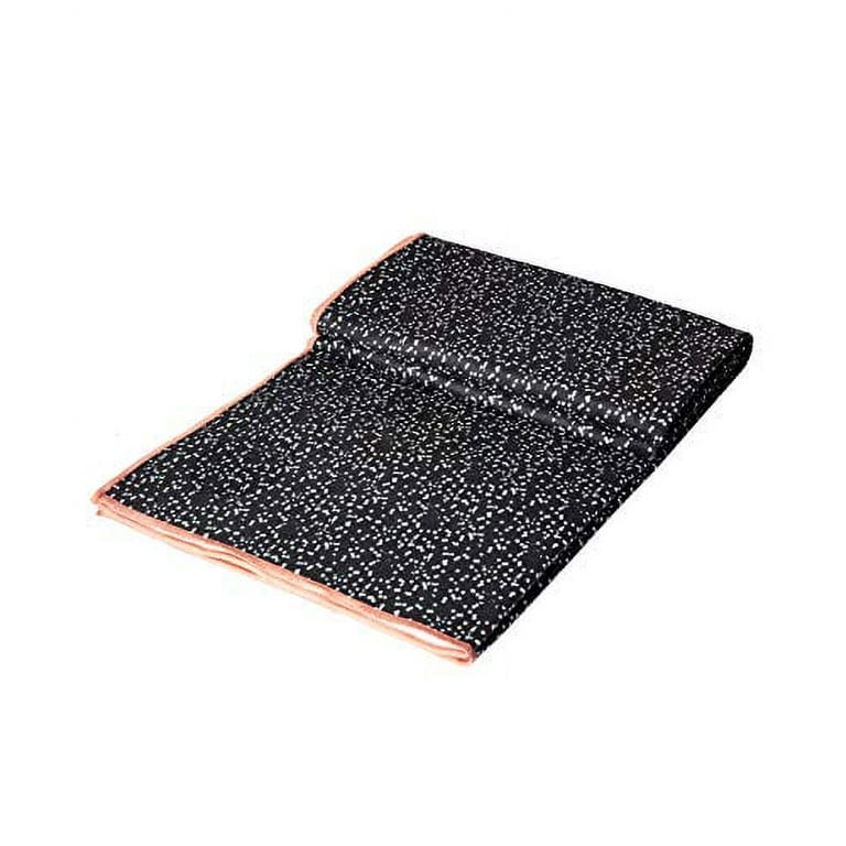 Manduka eQua Yoga Mat Towel, Non-Slip, Quick Drying Microfiber, Thin and  Lightweight, Eco-Friendly. Great for Gym, Pilates, Outdoor Fitness, or Any  Exercises (Black) 