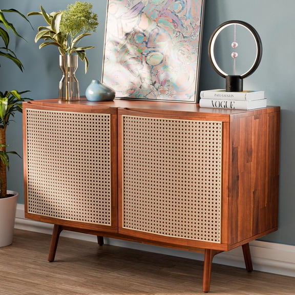 Mandy 2-Door Cabinet - Dark Chocolate