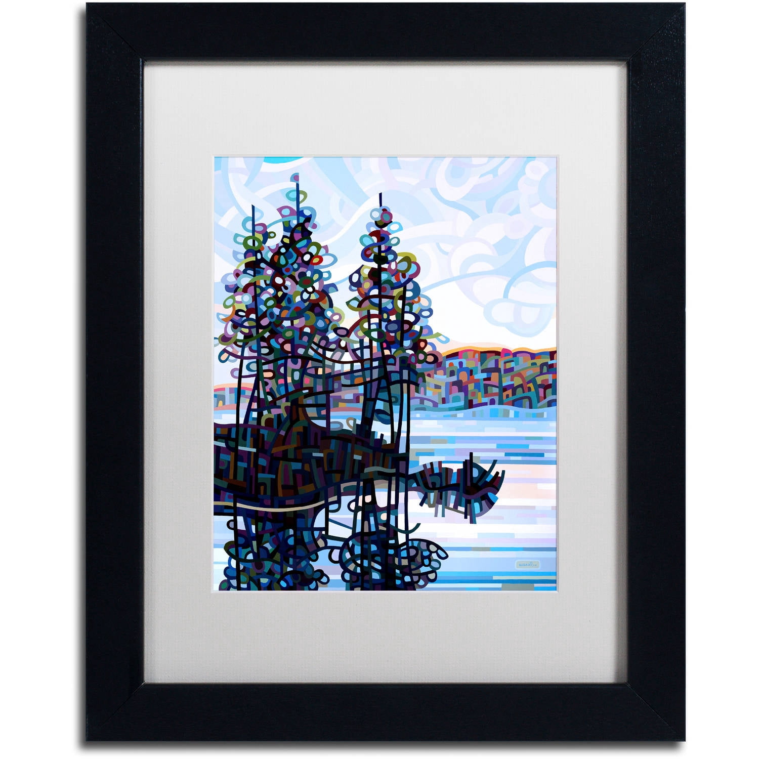 Mandy Budan 'Haliburton Morning' Matted Framed Art