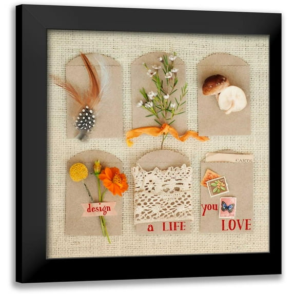Mandy Lynne Photography 12x12 Black Modern Framed Museum Art Print Titled - Design a Life You Love