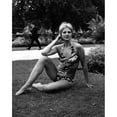 thumbnail image 1 of Mandy Rice-Davies Modeling A Rosette-Antron Swimsuit By Gottex History (18 x 24), 1 of 2