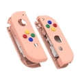 thumbnail image 1 of Mandys Pink Housing w/ABXY Direction Buttons Replacement Shell Case for Nintendo Switch/OLED Joycon, 1 of 10