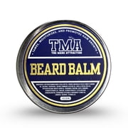 The Mane Attraction Beard Growth Beard Balm with Shea Butter & Beeswax, Castor & Rosemary Oils, 2 oz