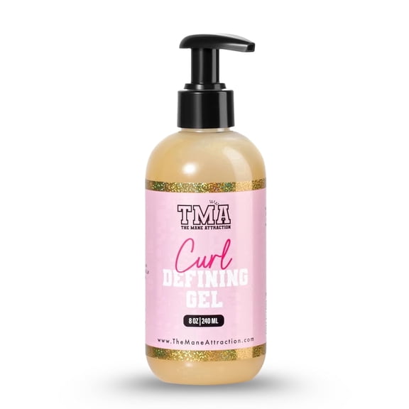 The Mane Attraction Curl Enhancing Hair Styling Gel with Honey, 8 Fl Oz, Value Pack
