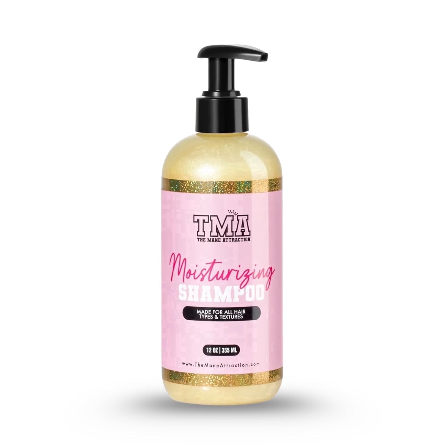 The Mane Attraction Moisturizing Adult Shampoo Plus Conditioner with Lemongrass, Natural Scent, 12 Fl Oz