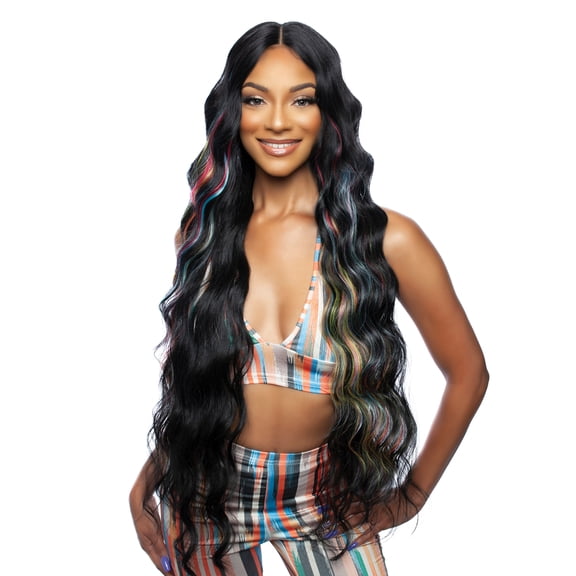 Mane Concept Brown Sugar Human Hair Blend 4" Deep Part HD Clear Lace Wig - BSHC292 SKIPPER (GR6/613)