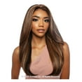 thumbnail image 1 of Mane Concept Brown Sugar Human Hair Mix Swiss Whole Lace Wig - BS401 (1B), 1 of 6