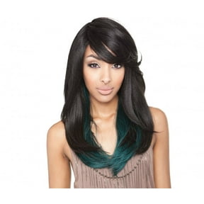 Mane Concept Brown Sugar Human Hair Style Mix Full Wig - BS110 (SMP1B/TEAL)