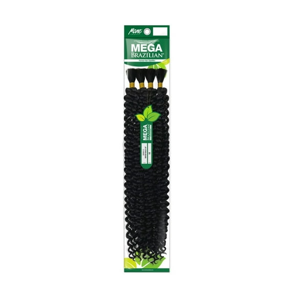 Mane Concept Mega Brazilian Human Hair Blend Micro Braiding Hair Extension - WATER BULK 18" (2)