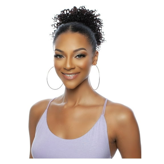 Mane Concept Pristine Queen 100% Human Hair Drawstring Ponytail - PQWNT02 COIL CURL (2)