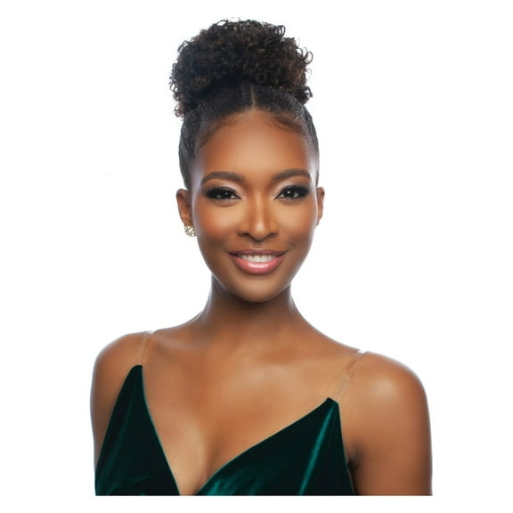 Mane Concept Pristine Queen 100% Human Hair Drawstring Ponytail - PQWNT04 AFRO PUFF MEDIUM (F1B/30)