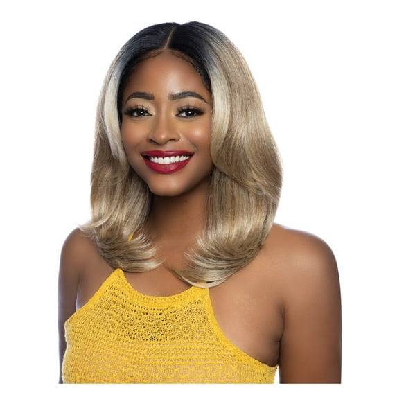 Mane Concept Red Carpet Synthetic 4" Deep Part HD Lace Front Wig - RCHD222 LIDIA (GR1B/CHAILATTE)