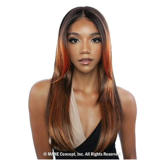 Mane Concept Red Carpet Synthetic HD 4" Deep Part Lace Front Wig - RCHW263 WEAR ME 3 (SR1B/30)