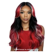 Mane Concept Red Carpet Synthetic HD 4 Deep Part Lace Front Wig - RCTD212 BLAIRE SR1B/FBLONDE/RUBYBUG