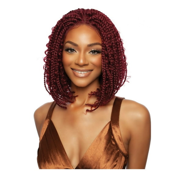 Mane Concept Red Carpet Synthetic HD Lace Wig - RCHB206 4X4 FREE PART BOHO BOX BRAID 12" (613)