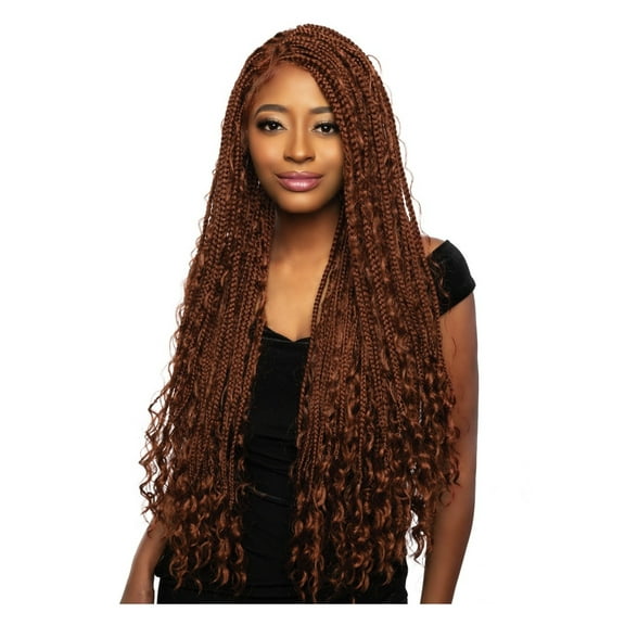 Mane Concept Red Carpet Synthetic HD Lace Wig - RCHB208 13x4 FREE PART BOHO BOX BRAID 30" (2)