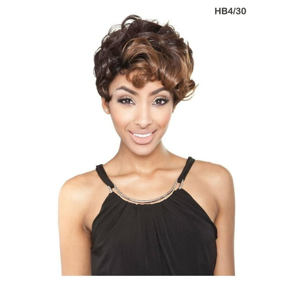 Mane Concept Red Carpet Synthetic Short Curly Bang Full Wig - RCP178 KEYSHIA (HB4/30)