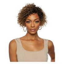 Mane Concept Red Carpet Synthetic Tight Perm Curl Deep Part HD Lace Front Wig - RCMS283 SPIKE (SR4/BUTTERNUT)