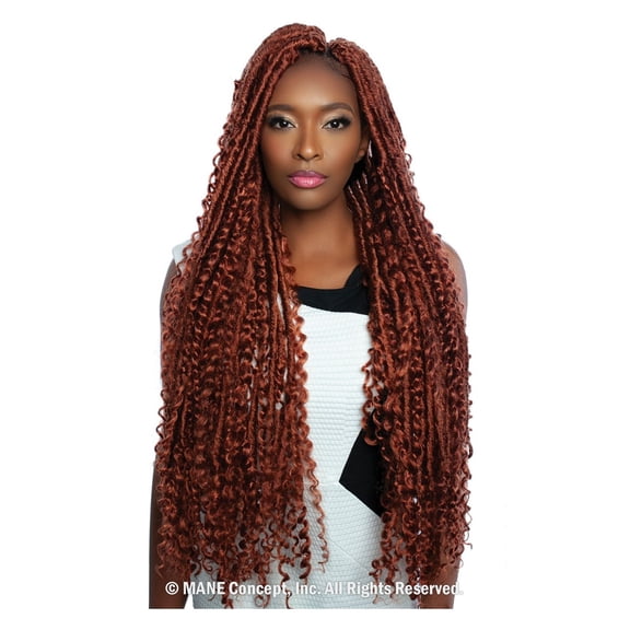 Mane Concept Synthetic Afri Naptural Crochet Braid - LOC214 2X BOHO WATER WAVE LOC 30" (2)