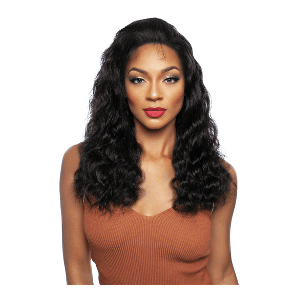 Mane Concept Trill 100% Human Hair HD High Density Whole Lace Wig - TROH407 13A BODY WAVE 20" (NATURAL BLACK)